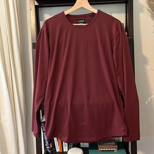 Cuts maroon long sleeve shirt